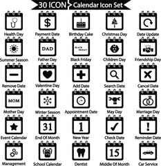 Calendar Icon Set