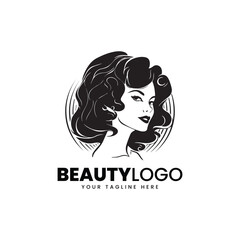 Vector Women beauty care salon logo design