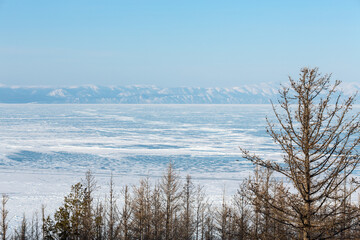 Lake Baikal in winter