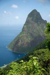 Views from the Tet Paul Nature trail of the Petit Piton on Saint Lucia.  Shot on a mirrorless...