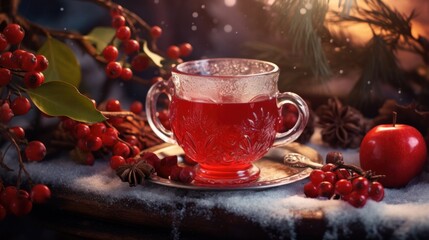 Fototapeta premium hot mulled wine