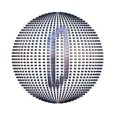 Futuristic Globe 3D Alphabet or PNG Letters	
