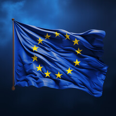 Generative AI: EU Flag flying