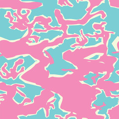 Abstract paper cut texture background seamless pattern