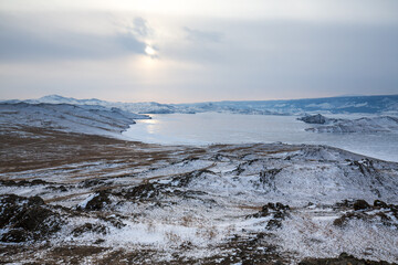 Lake Baikal in winter
