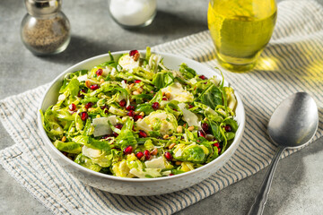 Raw Organic Brussels Sprouts Salad