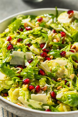 Raw Organic Brussels Sprouts Salad