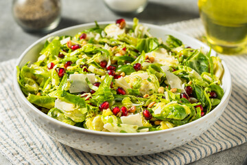 Raw Organic Brussels Sprouts Salad