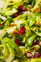 Raw Organic Brussels Sprouts Salad