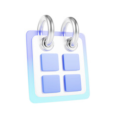 3d calendar icon