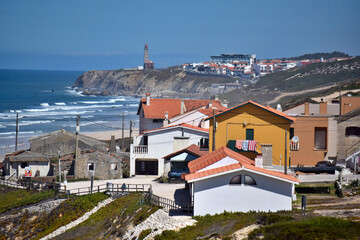 Beach povoation in Pedra do Ouro, Leiria
