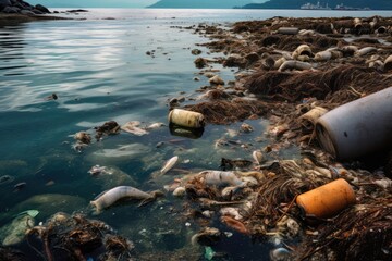 Industrial Waste Pollutes Sea, Harming Marine Life