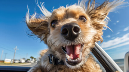 Delightful ensemble of joyful dogs, spreading contagious smiles and positive vibes in every wag and play