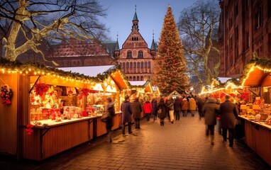 Beautiful and romantic Christmas market