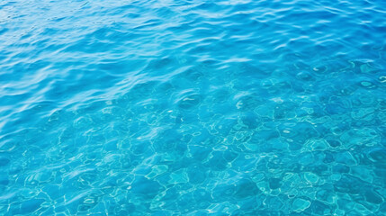 Fototapeta na wymiar Tranquil Azure Waters: Clear Blue Sea Background with Calm Ripple Texture - Nature's Beauty for Summer Serenity and Underwater Peaceful Reflections.