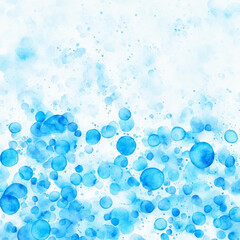Abstract background made of blue bubbles, beautiful design for cosmetics and cleaning products.