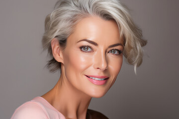 Beautiful S Woman, Closeup Portrait, Skincare Beauty Concept