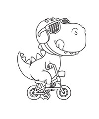 Tyrannosaurus Coloring Page for Kids