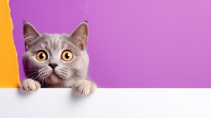 cats on a colored background