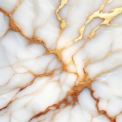 Marble texture background, white abstract alabaster with gold veins, natural pattern  illustration.