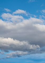 Cumulus cloudscape background