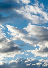 Cumulus cloudscape background