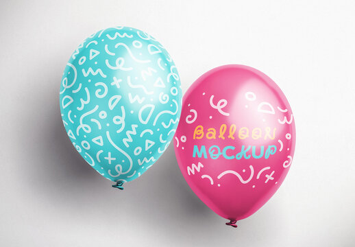 Balloons Mockup
