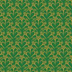 Obraz premium Abstract textile pattern geometric background, luxury pattern, floral vector texture