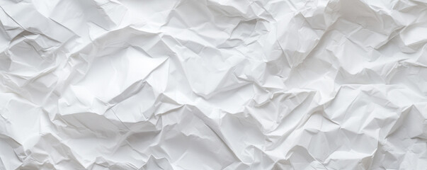 Obraz premium Background of worn crumpled white paper. Texture of creased gray paper