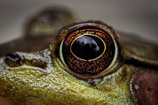 close up of a frog