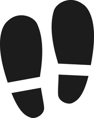 Silhouette Footprint or Shoe Sole Pattern Print