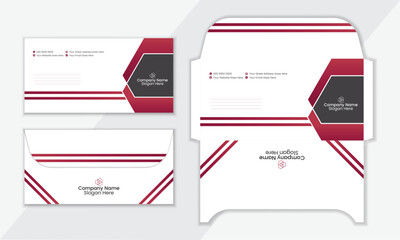 Attractive Creative Modern Envelope Template, modern envelope design template.