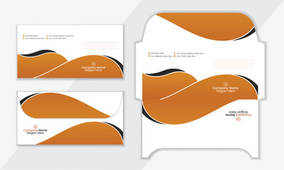 Vector creative corporate envelope template.