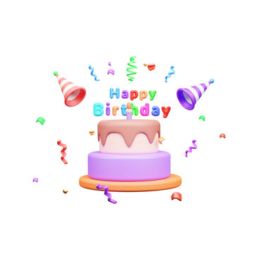 Happy birthday celebration ui icon