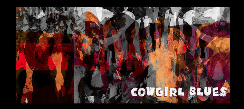 Cowgirl Blues. Red and yellow