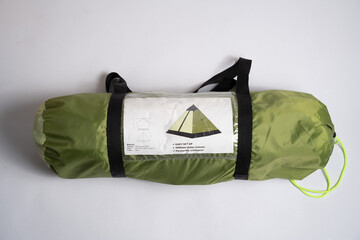 grünes Zelt zum campen