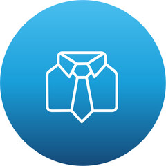 Business formal shirt vector icon (blue gradient)