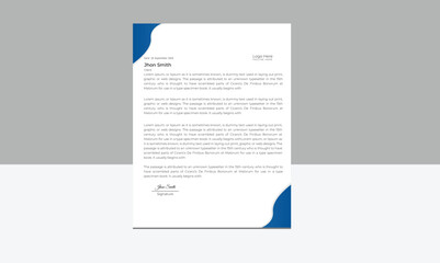 Minimal letter head design.