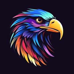 Obraz premium Eagle head illustration