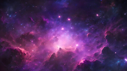 Fototapeta premium Cosmic space and stars, science fiction wallpaper. Beauty of deep space.