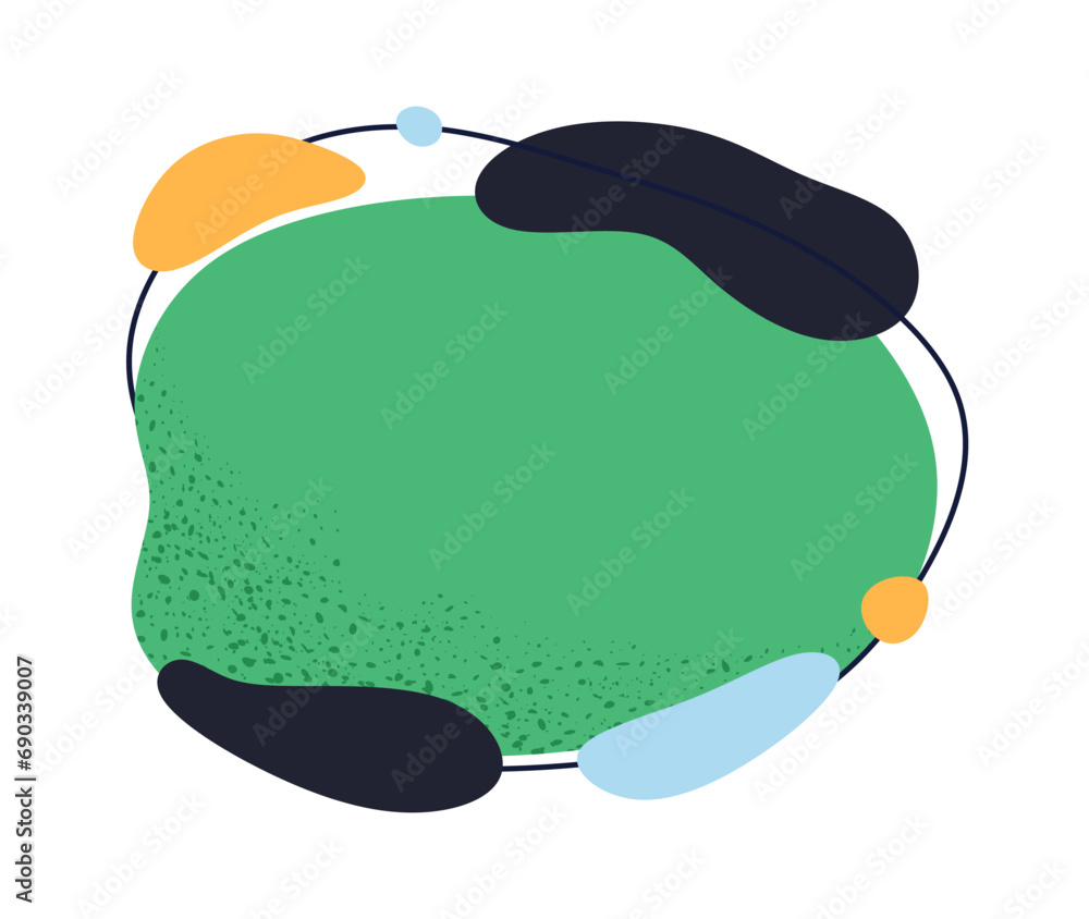 Poster abstract fluid background design from natural organic rounded circled elements. liquid organic smoot