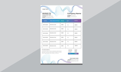  unique Invoice template.