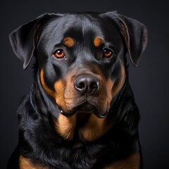 Close-up of a rottweiler dog