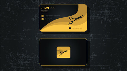 salon visiting card design