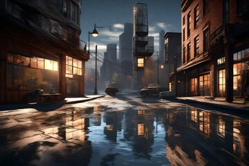 Fototapeta premium night in the city