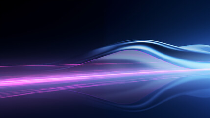Blue and Purple Light Streaks, Electric Vehicle in Motion, Silhouette, Concept, EV, BEV