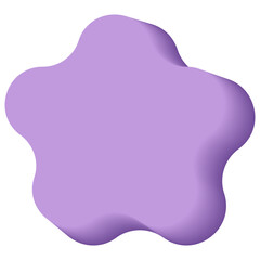 Star 3d icon. Vector illustration.	