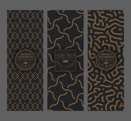 Luxury pattern design. Premium background for packaging, cover, interior, banners, postcards, packaging and creative ideas
