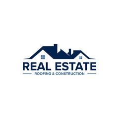 Roof, Home, House, Construction, architecture, apartment, duplex, Properties, dormitory, dwellings, mortgage, real estate logo Design Vector Illustration