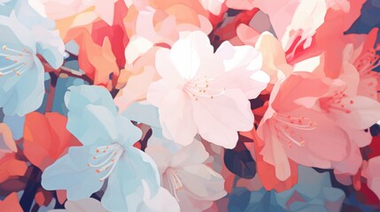 spring flower background soft overexposed shading - obrazy, fototapety, plakaty
